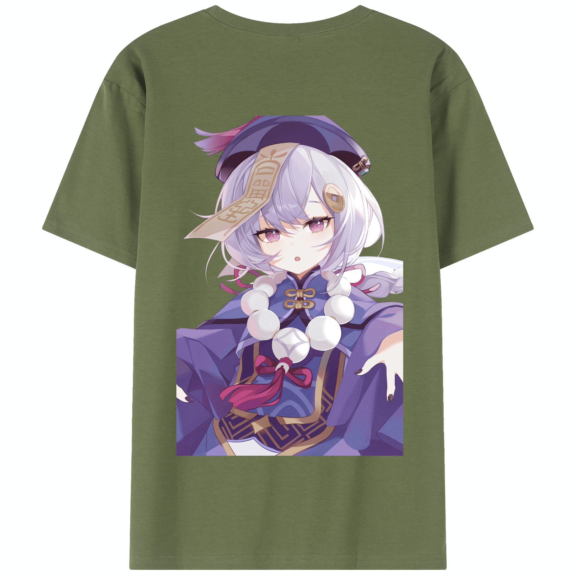 げんし神 七七 なな  genshin Nana 綿100％半袖Tシャツ（背面プリント）